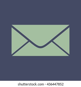 Icon of Mail or envelope. Eps-10.