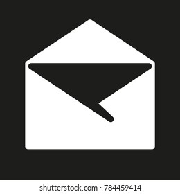 Icon mail envelope. Vector.