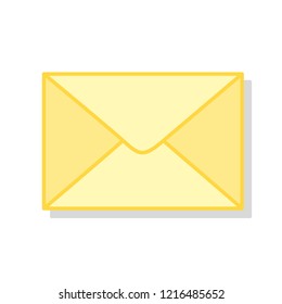 Icon of mail envelope. Vector Illustration