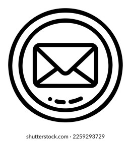 Correo de iconos Ilustración se puede utilizar para infografía de aplicación web etc