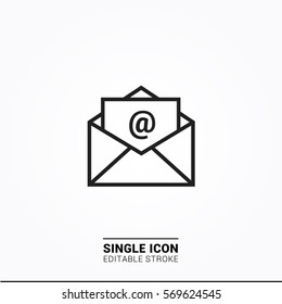 Icon mail Single Icon Graphic Design