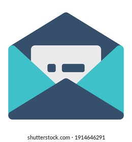 icon mail todo list using flat style and blue color dominate