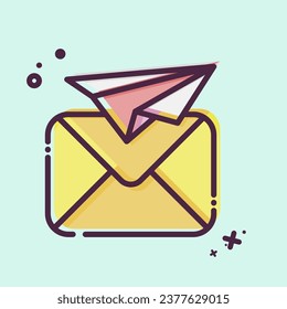 Icon Mailing. related to Communication symbol. MBE style. simple design editable. simple illustration