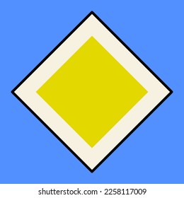 Icon the main road. Sign vector clipart illustration