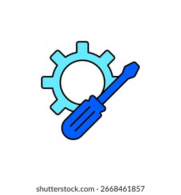 Icono de un mantenimiento, aislado contra un fondo limpio.