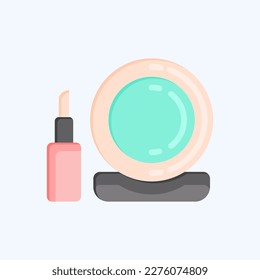 Icon Makeup. related to Barbershop symbol. Beauty Saloon. simple illustration