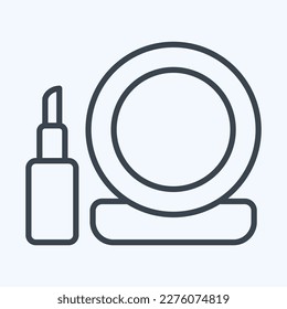 Icon Makeup. related to Barbershop symbol. Beauty Saloon. simple illustration