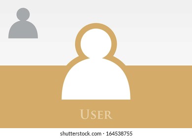 Icon of Male User. EPS-10