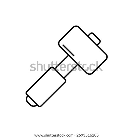 Icon a Mallet, isolated against a clean background.