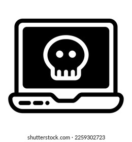 Icono malware La ilustración puede utilizarse para la información de la aplicación web, etc