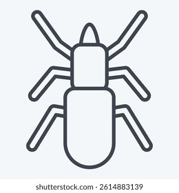 Icon Malware. related to Insects symbol. line style. design editable