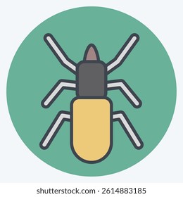 Icon Malware. related to Insects symbol. color mate style. design editable