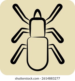 Icon Malware. related to Insects symbol. hand drawn style. design editable