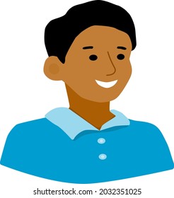 icon of a man in a blue shirt
