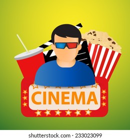 icon man in the cinema