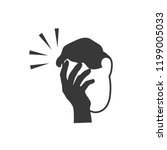 Icon of man with a gestures facepalm expression. Man with hand flopping her forehead. Headache, disappointment or shame. Epic fail emotion. Isolated vector illustration.