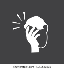 Icon Of Man With A Gestures Facepalm Expression. Man With Hand Flopping Her Forehead. Headache, Disappointment Or Shame. Epic Fail Emotion. Isolated Vector Illustration.