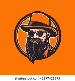 icon of man with hat and beard