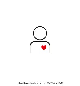 icon of a man in love icon