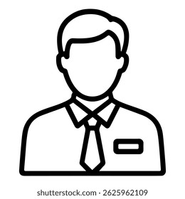 icon man office worker on white background vector
Vector icon people and professions