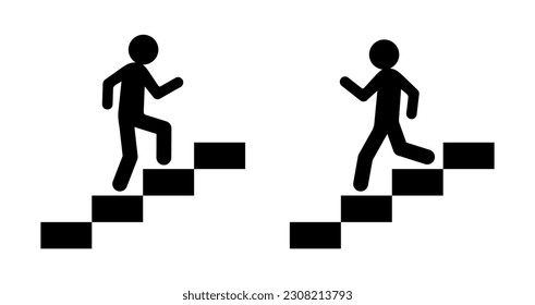 icon of a man on the stairs
