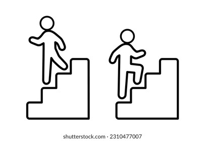 icon of a man on the stairs