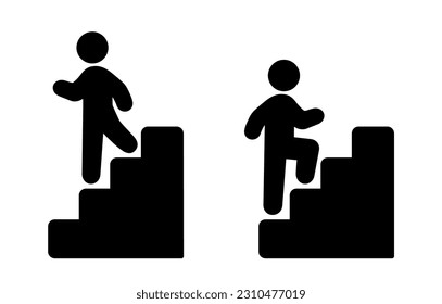 icon of a man on the stairs