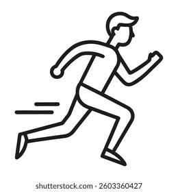 Icon of a man running