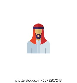 icon of man wearing arabic clothes Ramadan and Islamic Eid