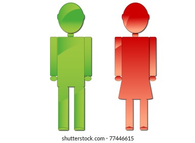 Icon of man and woman