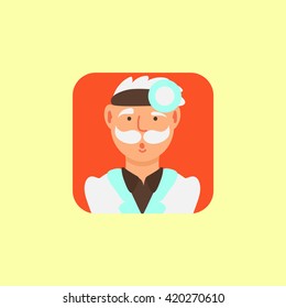 the icon of a man working as a doctor