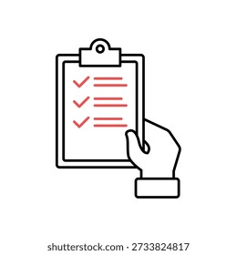 Icon a management control shield with security check, isolated against a clean background.
