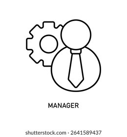 Icon a manager, isolated against a clean background.