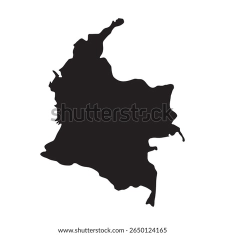 icon map of Colombia illustration element design