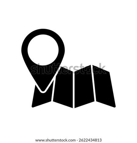 Icon a map, isolated against a clean background.