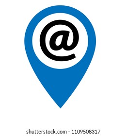 at icon and map pointer