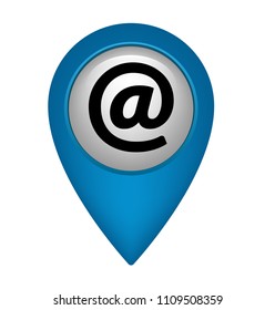 at icon and map pointer