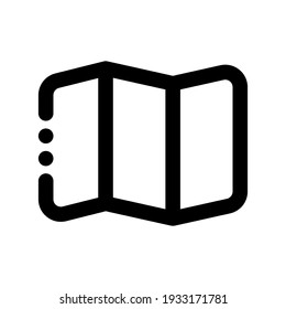 Icon Map With Style Outline 