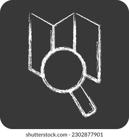 Symbolkarte. geeignet für Bildungs-Symbol. Kreideart. einfaches Design bearbeitbar. Designvorlagenvektor