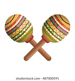 icon maraca mexico music graphic