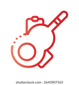 ícone maracas com gradiente de estilo
