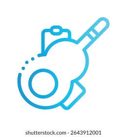 ícone maracas com gradiente de estilo