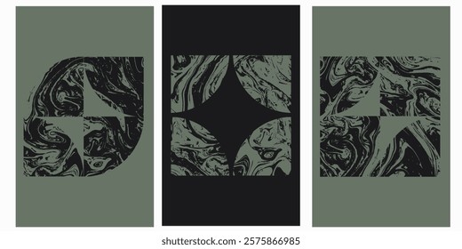 icon with marble poster.Elegant marble texture set. Luxury vector,black,green,orange, made on ‎January ‎22, ‎2025 .