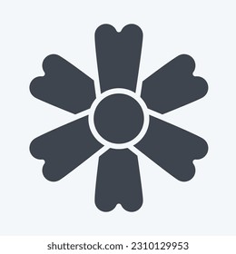 Icon Marigold. related to Flowers symbol. glyph style. simple design editable. simple illustration