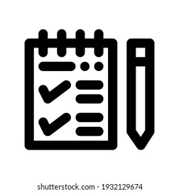Icon Mark List With Style Outline