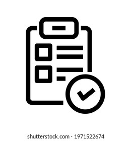 Icon Mark List With Style Outline