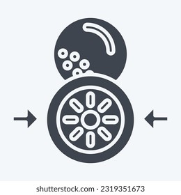 Icon Marker. related to Golf symbol. glyph style. simple design editable. simple illustration