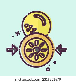Icon Marker. related to Golf symbol. MBE style. simple design editable. simple illustration