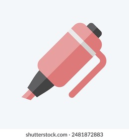 Icon Marker. related to Office symbol. flat style. simple design illustration