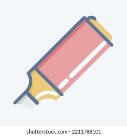 Icon Marker. suitable for Paint Art Tools symbol. doodle style. simple design editable. design template vector. simple illustration
